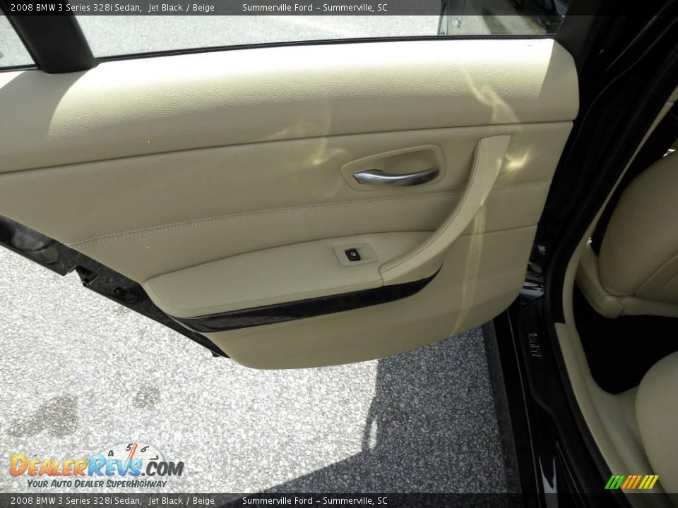 2008 BMW 3 Series 328i Sedan Jet Black / Beige Photo #8