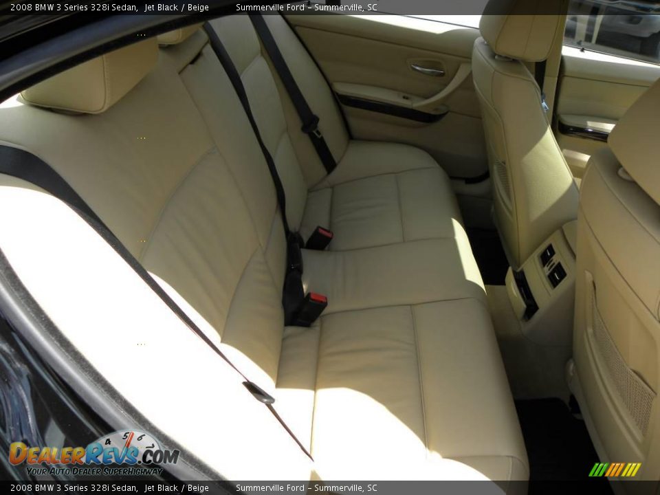 2008 BMW 3 Series 328i Sedan Jet Black / Beige Photo #11