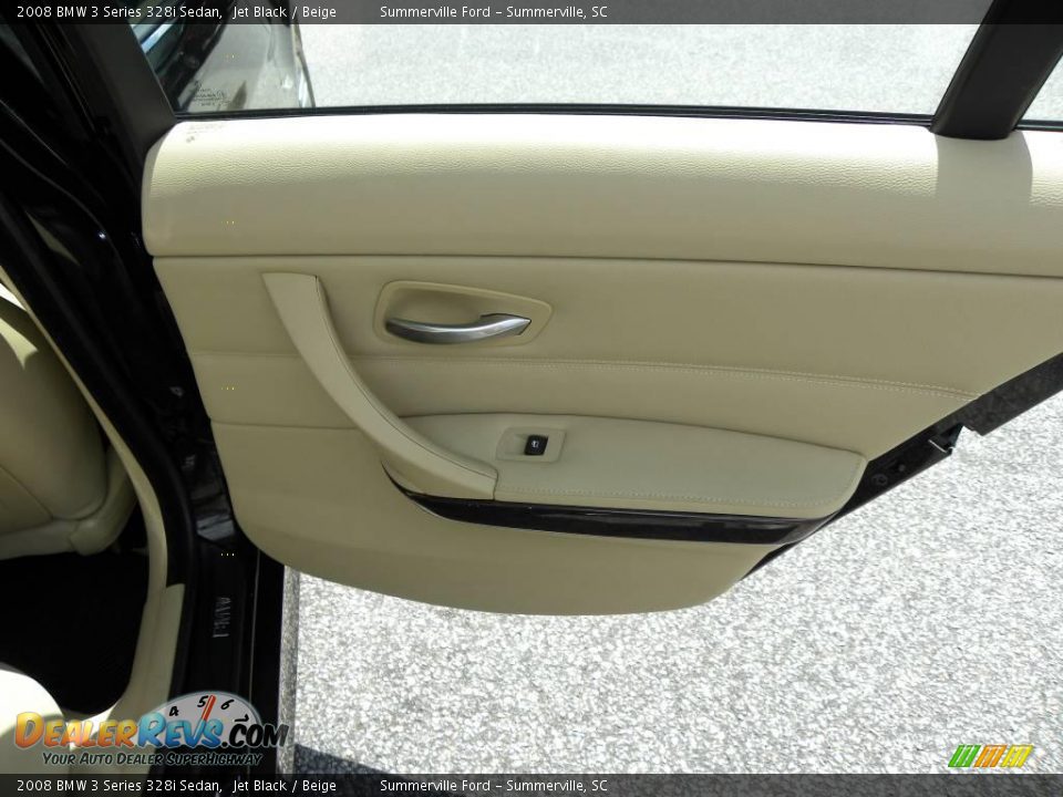 2008 BMW 3 Series 328i Sedan Jet Black / Beige Photo #12