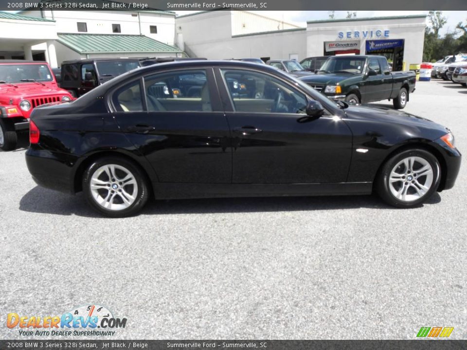 2008 BMW 3 Series 328i Sedan Jet Black / Beige Photo #13