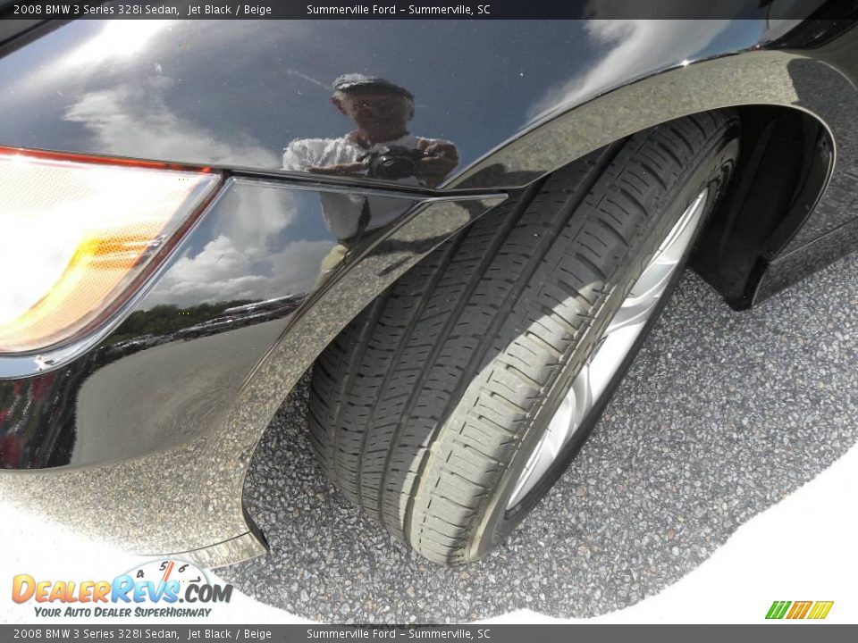 2008 BMW 3 Series 328i Sedan Jet Black / Beige Photo #18
