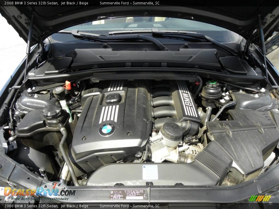 2008 BMW 3 Series 328i Sedan Jet Black / Beige Photo #19
