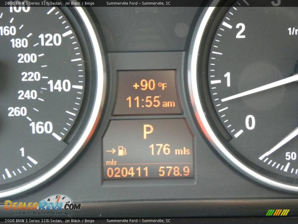 2008 BMW 3 Series 328i Sedan Jet Black / Beige Photo #23