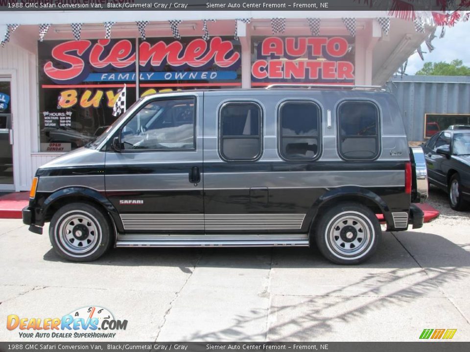 1988 GMC Safari Conversion Van Black/Gunmetal Gray / Gray Photo #1