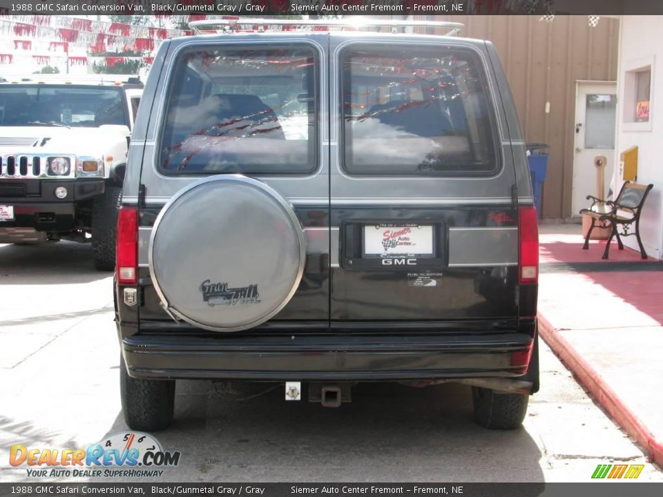 1988 GMC Safari Conversion Van Black/Gunmetal Gray / Gray Photo #3