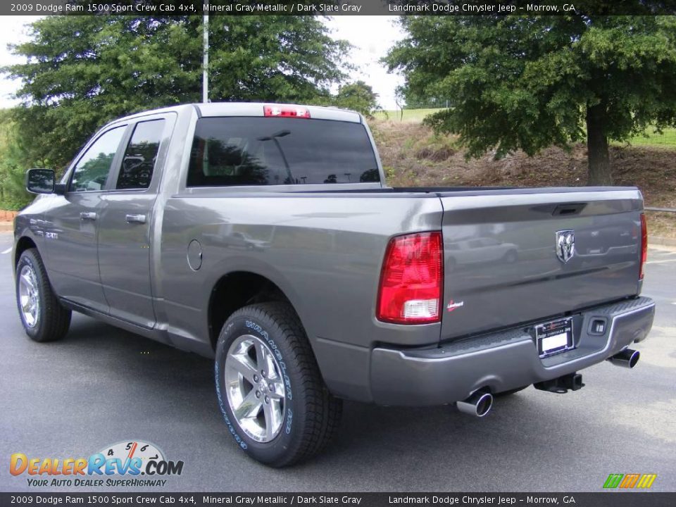 2009 Dodge Ram 1500 Sport Crew Cab 4x4 Mineral Gray Metallic / Dark Slate Gray Photo #2