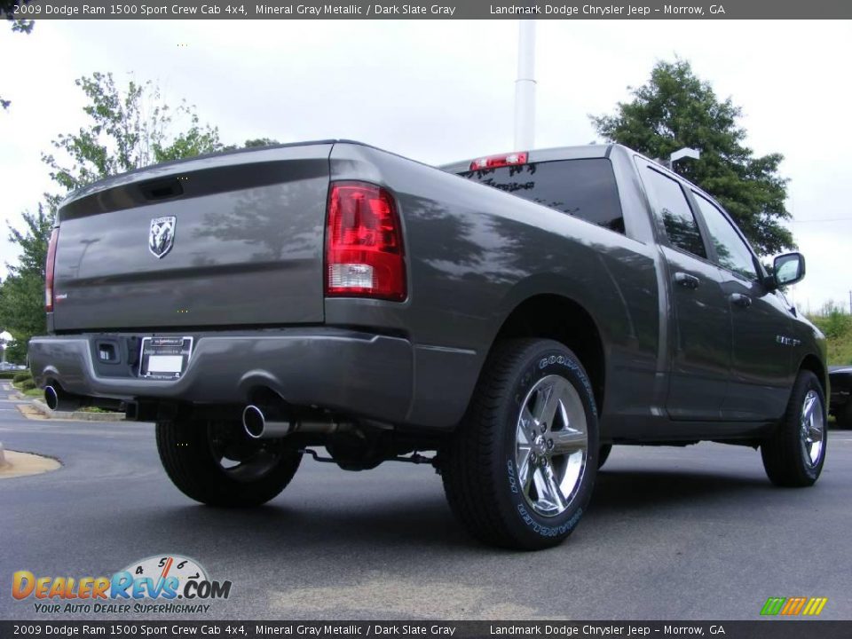 2009 Dodge Ram 1500 Sport Crew Cab 4x4 Mineral Gray Metallic / Dark Slate Gray Photo #3