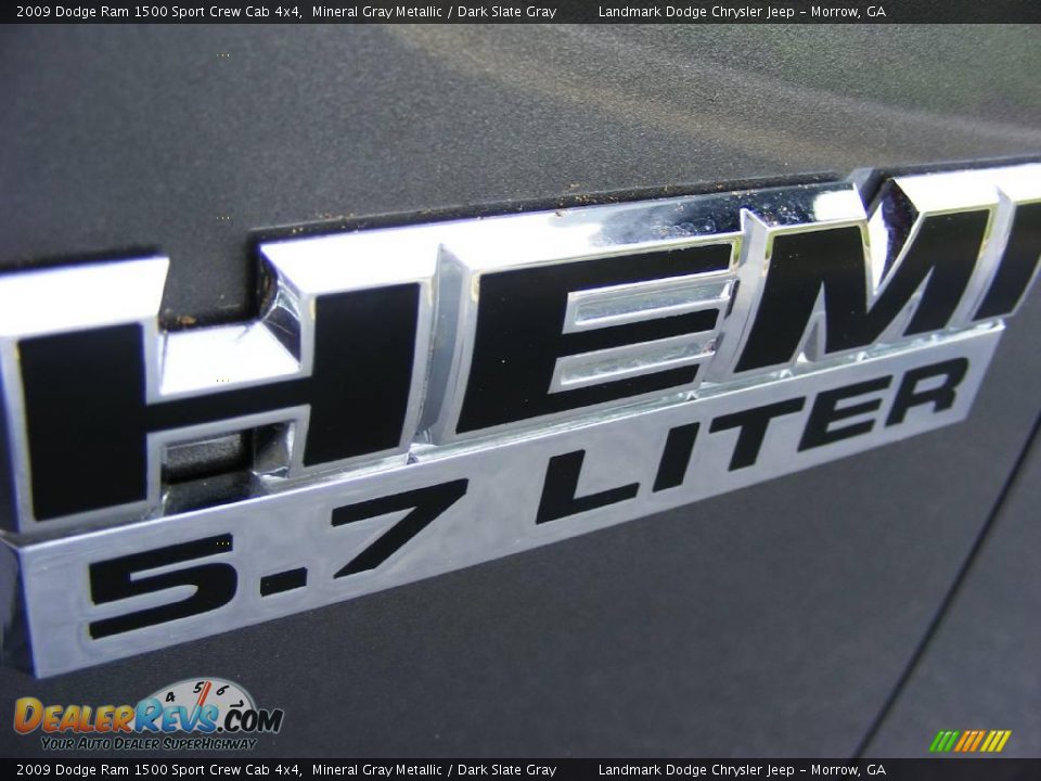 2009 Dodge Ram 1500 Sport Crew Cab 4x4 Mineral Gray Metallic / Dark Slate Gray Photo #5