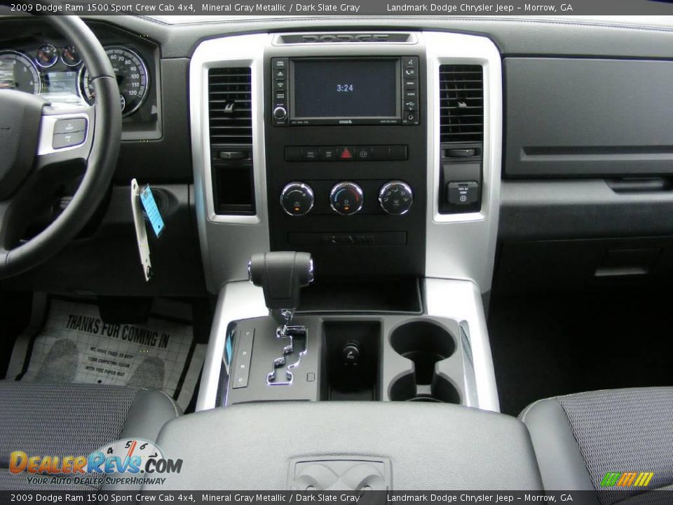 2009 Dodge Ram 1500 Sport Crew Cab 4x4 Mineral Gray Metallic / Dark Slate Gray Photo #10