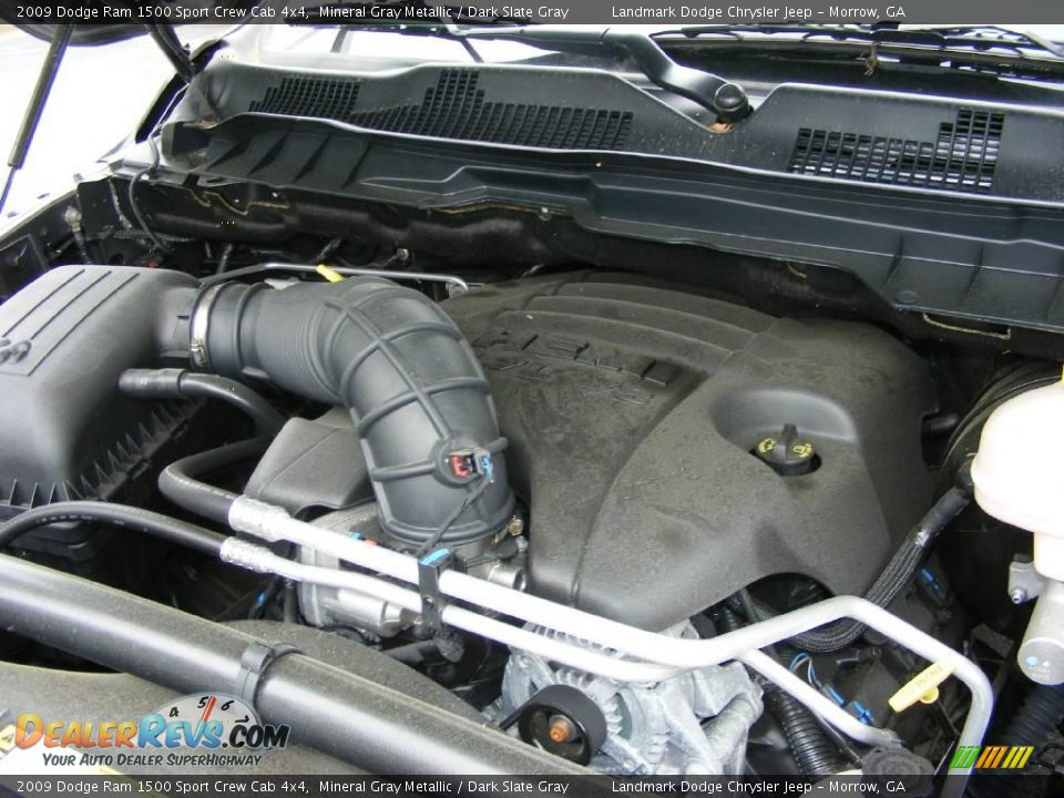 2009 Dodge Ram 1500 Sport Crew Cab 4x4 Mineral Gray Metallic / Dark Slate Gray Photo #12