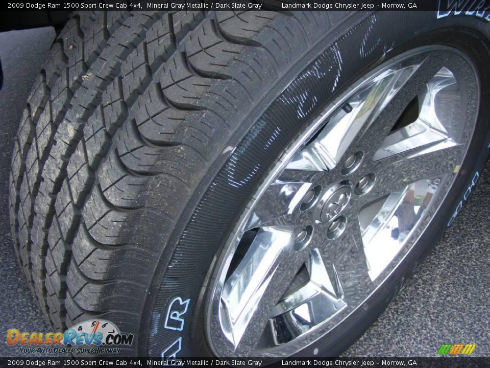 2009 Dodge Ram 1500 Sport Crew Cab 4x4 Mineral Gray Metallic / Dark Slate Gray Photo #13