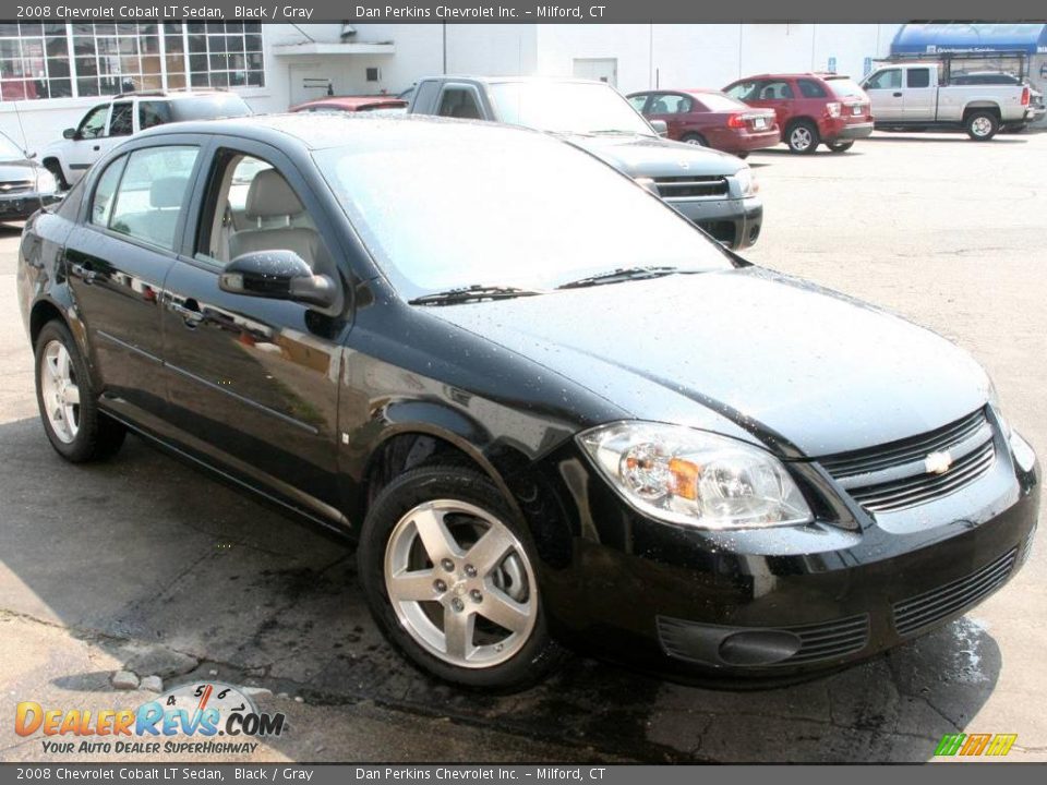 2008 Chevrolet Cobalt LT Sedan Black / Gray Photo #3