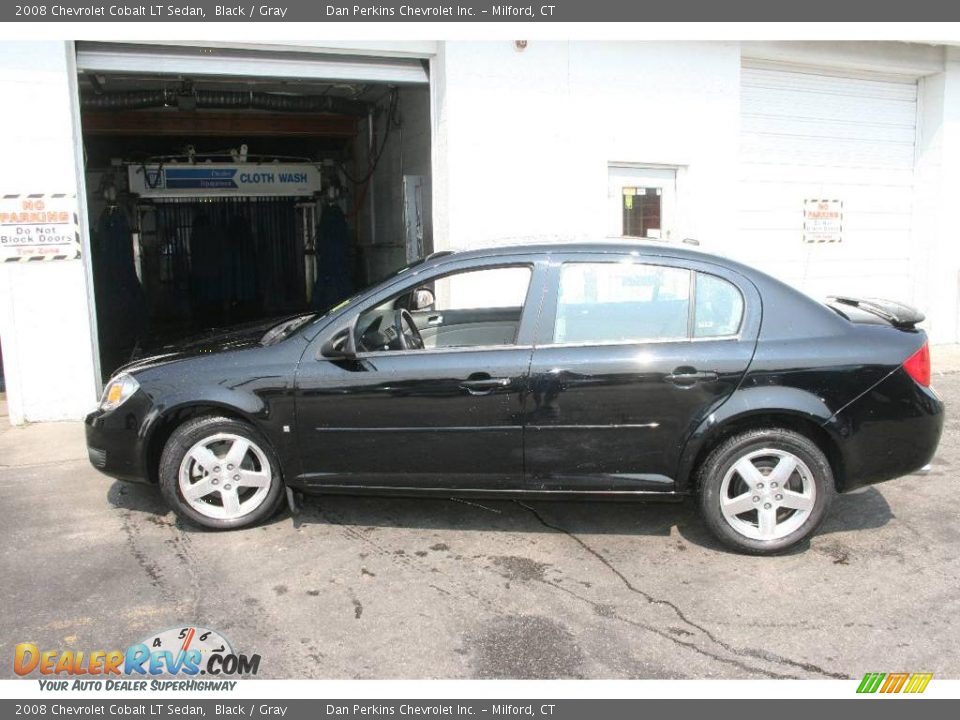 2008 Chevrolet Cobalt LT Sedan Black / Gray Photo #8