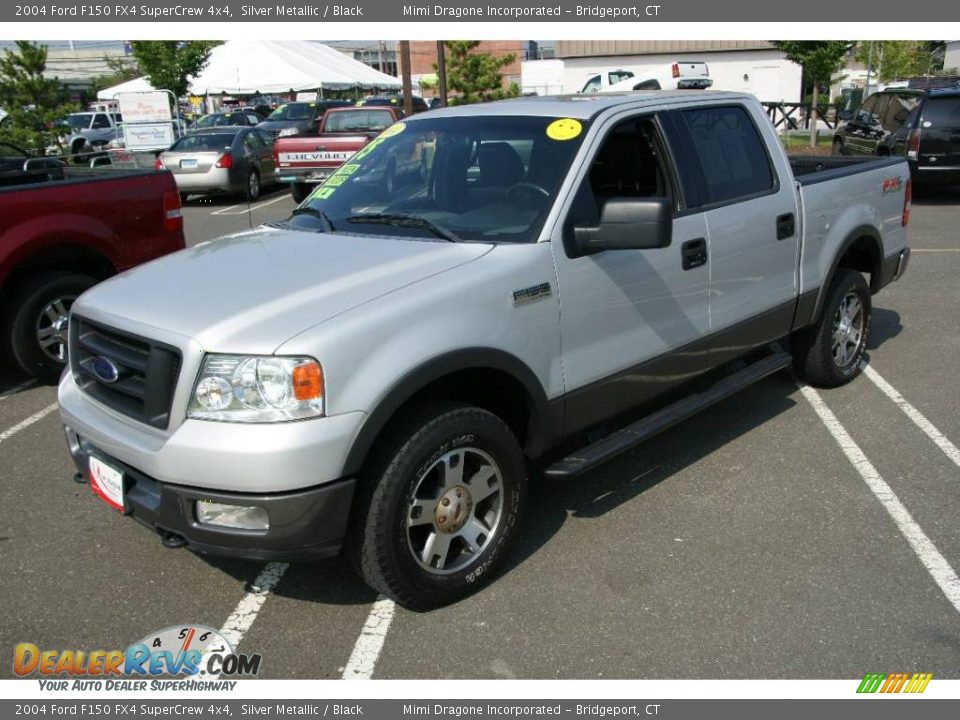 2004 Ford F150 FX4 SuperCrew 4x4 Silver Metallic / Black Photo #1