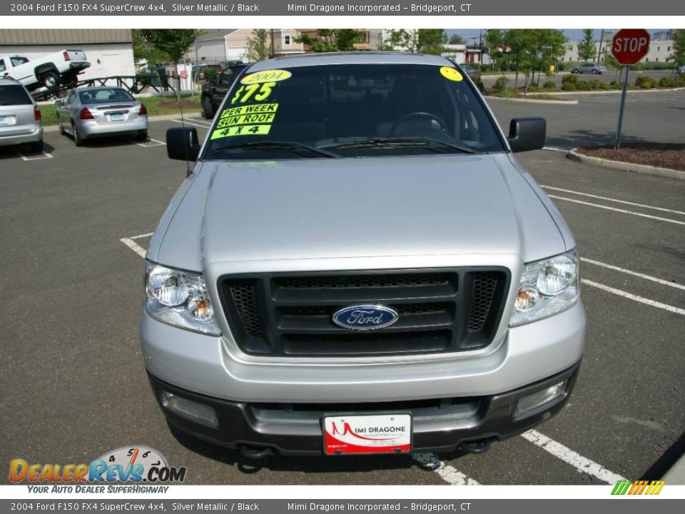 2004 Ford F150 FX4 SuperCrew 4x4 Silver Metallic / Black Photo #2