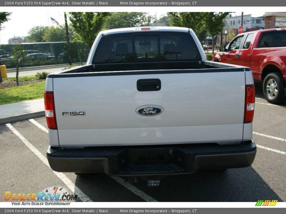 2004 Ford F150 FX4 SuperCrew 4x4 Silver Metallic / Black Photo #5