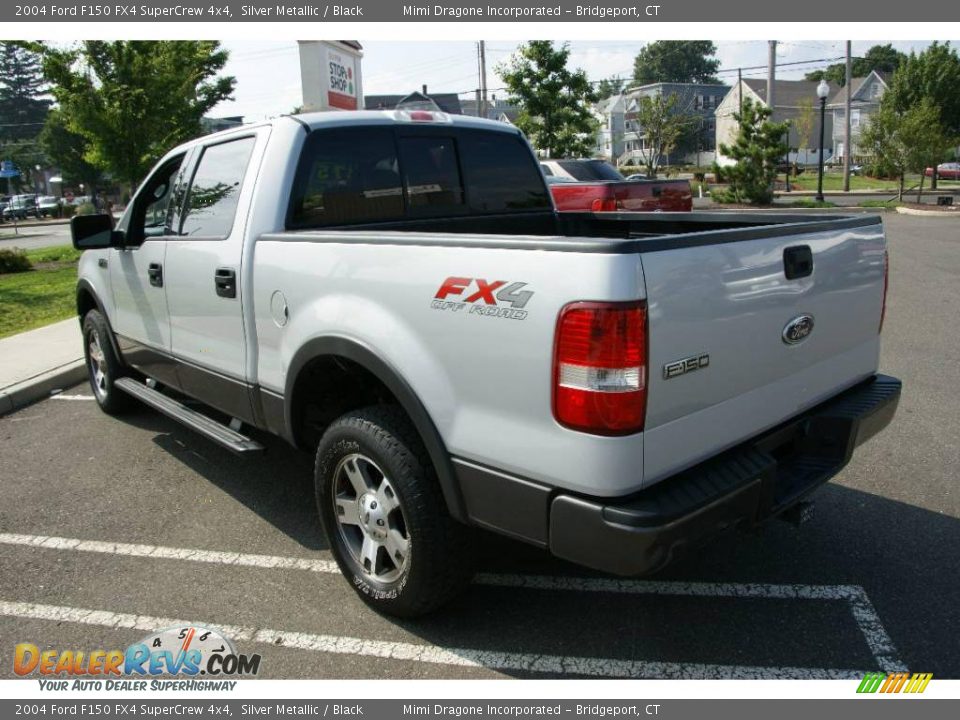 2004 Ford F150 FX4 SuperCrew 4x4 Silver Metallic / Black Photo #7