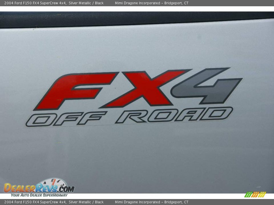 2004 Ford F150 FX4 SuperCrew 4x4 Silver Metallic / Black Photo #8