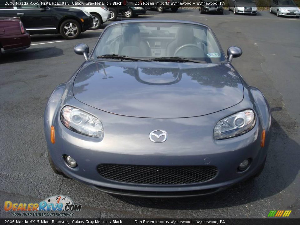 2006 Mazda MX-5 Miata Roadster Galaxy Gray Metallic / Black Photo #3