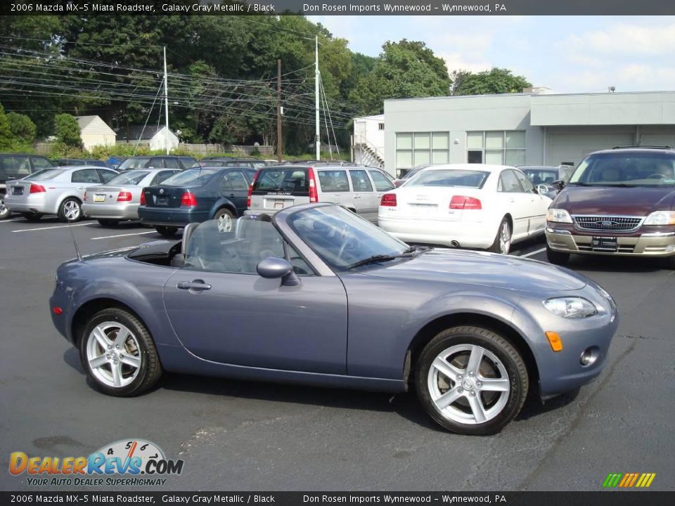 2006 Mazda MX-5 Miata Roadster Galaxy Gray Metallic / Black Photo #5