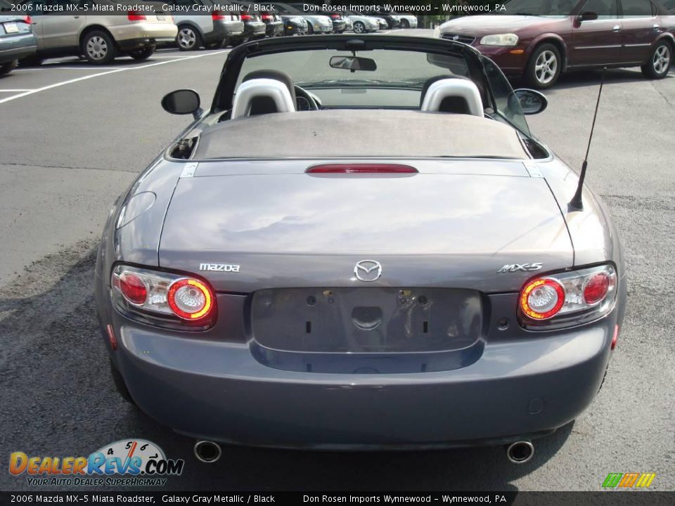2006 Mazda MX-5 Miata Roadster Galaxy Gray Metallic / Black Photo #7