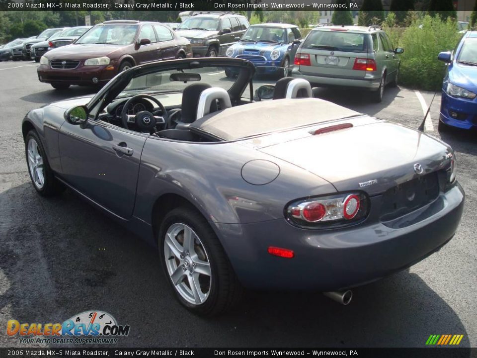 2006 Mazda MX-5 Miata Roadster Galaxy Gray Metallic / Black Photo #8