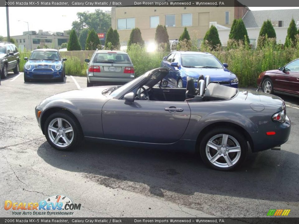 2006 Mazda MX-5 Miata Roadster Galaxy Gray Metallic / Black Photo #9