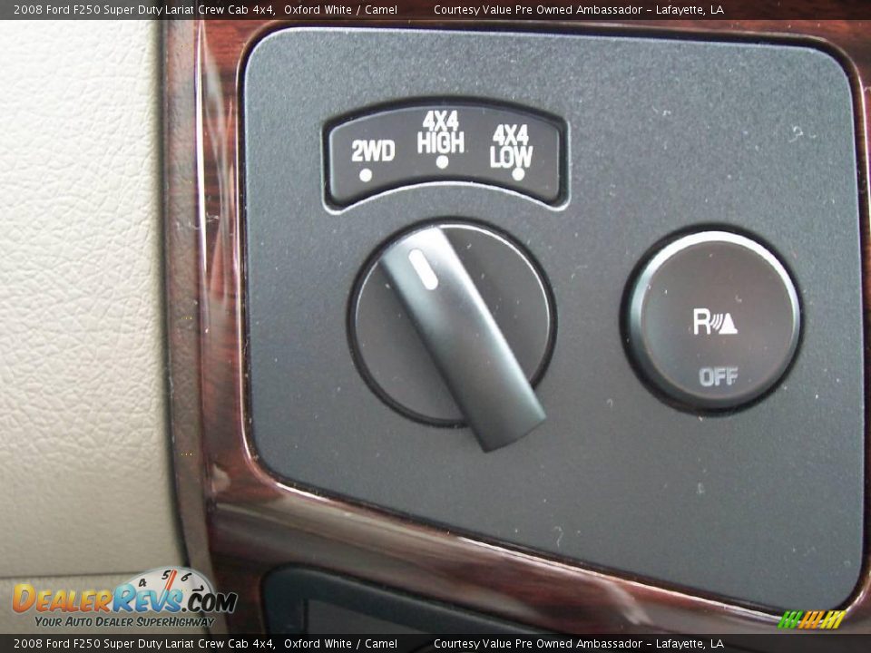 2008 Ford F250 Super Duty Lariat Crew Cab 4x4 Oxford White / Camel Photo #16