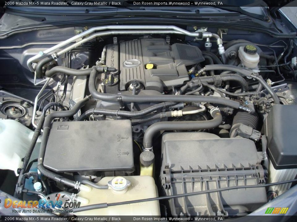 2006 Mazda MX-5 Miata Roadster Galaxy Gray Metallic / Black Photo #21