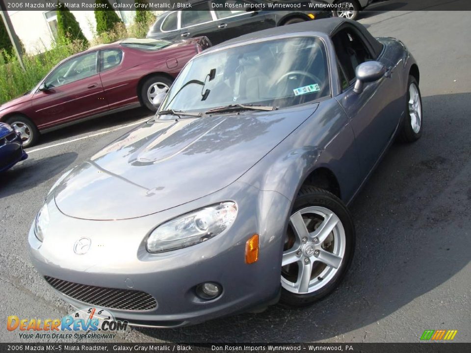 2006 Mazda MX-5 Miata Roadster Galaxy Gray Metallic / Black Photo #29