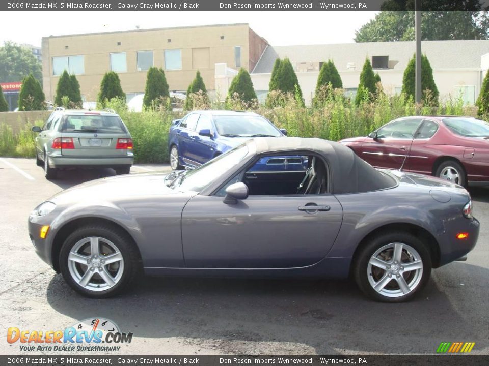 2006 Mazda MX-5 Miata Roadster Galaxy Gray Metallic / Black Photo #30