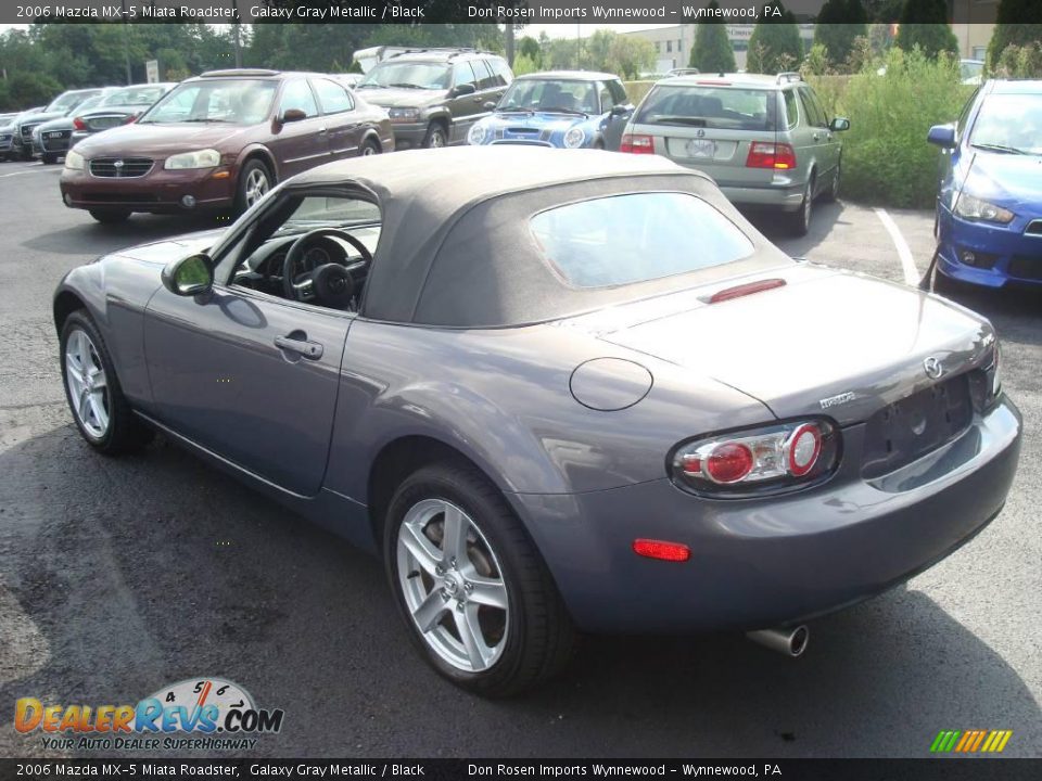 2006 Mazda MX-5 Miata Roadster Galaxy Gray Metallic / Black Photo #31