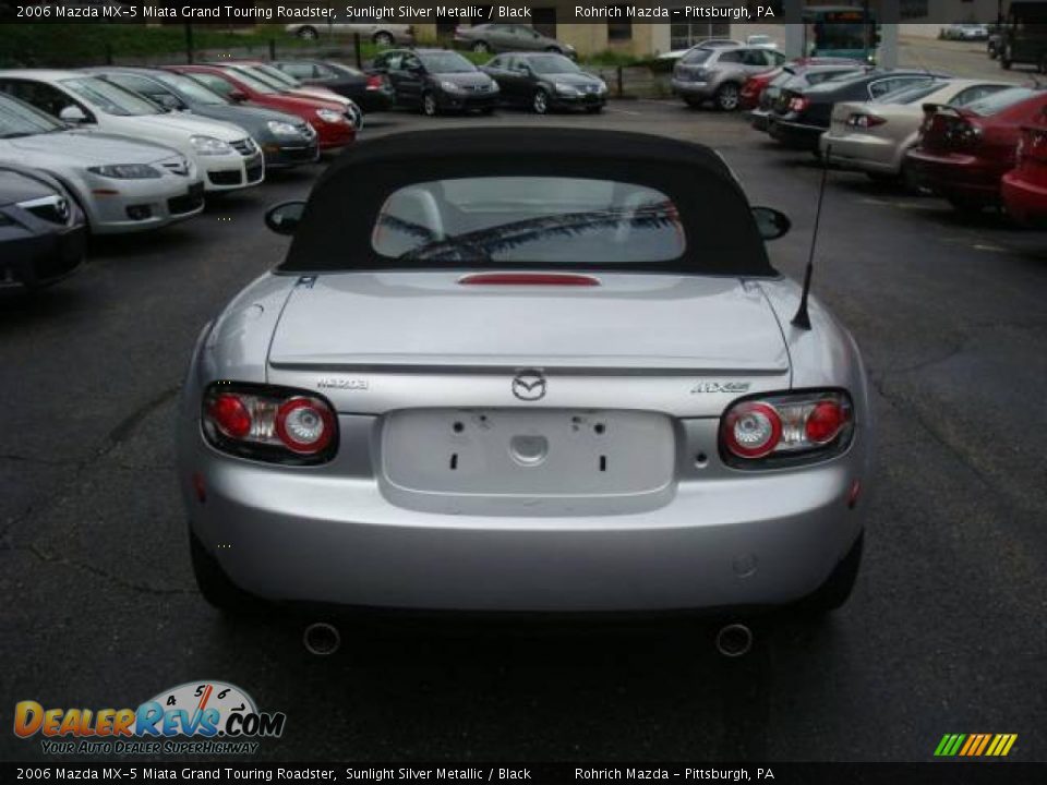 2006 Mazda MX-5 Miata Grand Touring Roadster Sunlight Silver Metallic / Black Photo #4