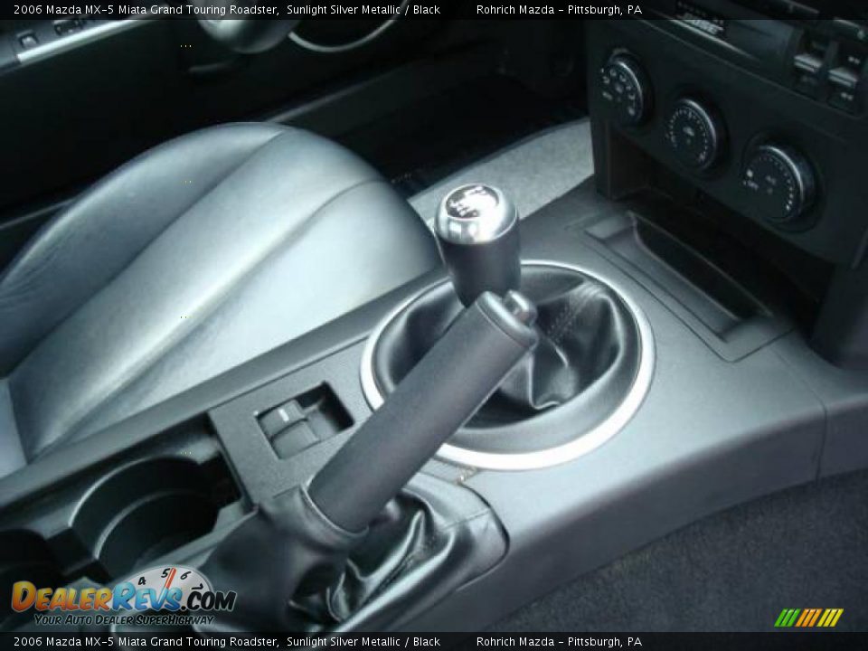 2006 Mazda MX-5 Miata Grand Touring Roadster Sunlight Silver Metallic / Black Photo #16