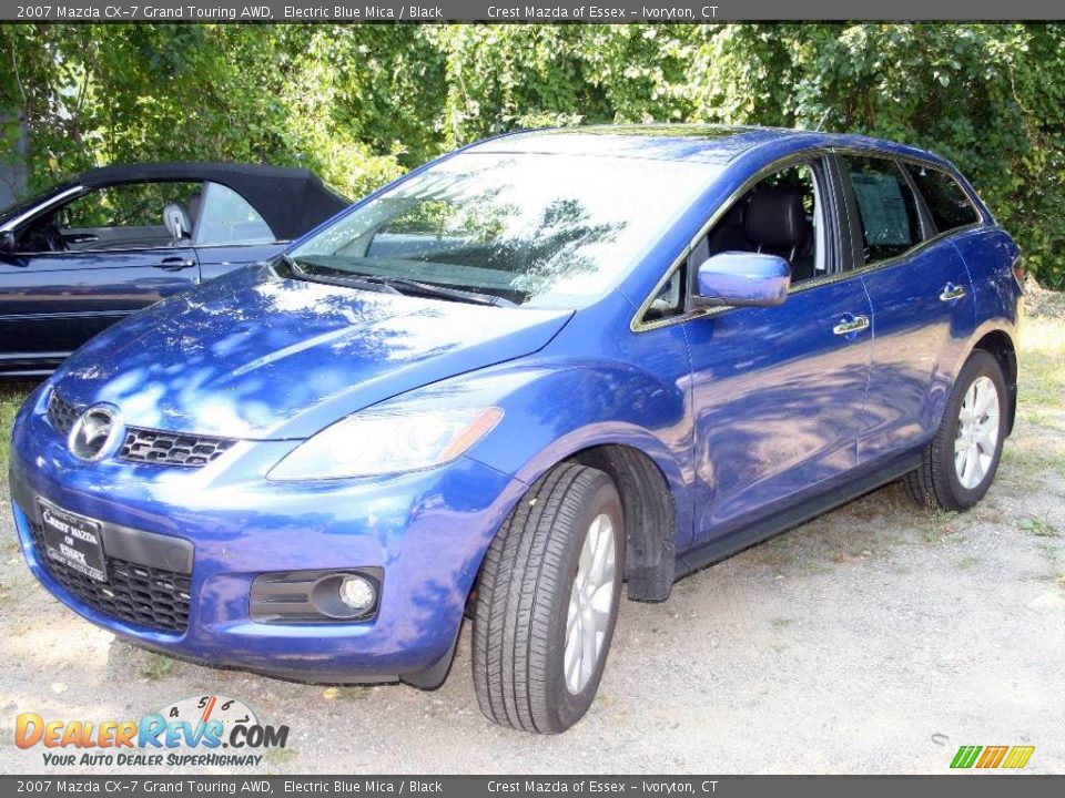 2007 Mazda CX-7 Grand Touring AWD Electric Blue Mica / Black Photo #1