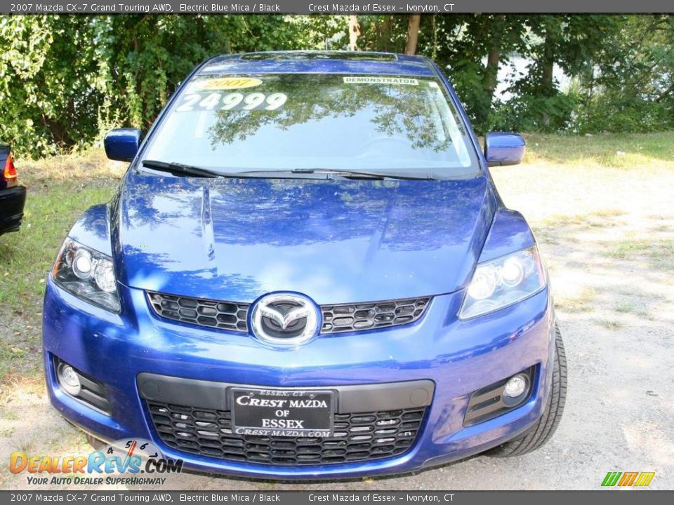 2007 Mazda CX-7 Grand Touring AWD Electric Blue Mica / Black Photo #2