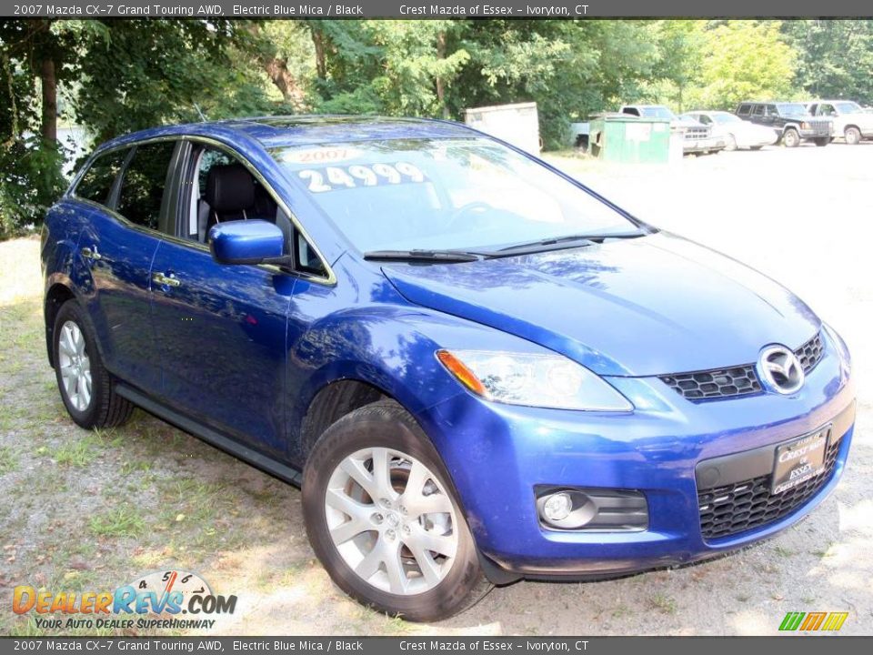2007 Mazda CX-7 Grand Touring AWD Electric Blue Mica / Black Photo #3
