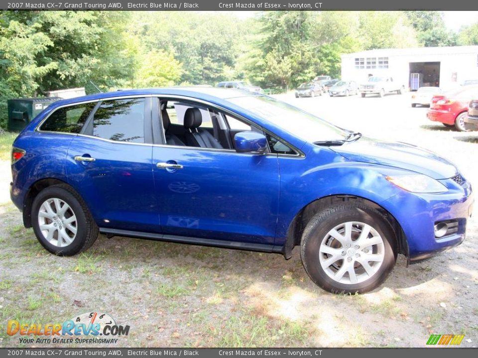 2007 Mazda CX-7 Grand Touring AWD Electric Blue Mica / Black Photo #4
