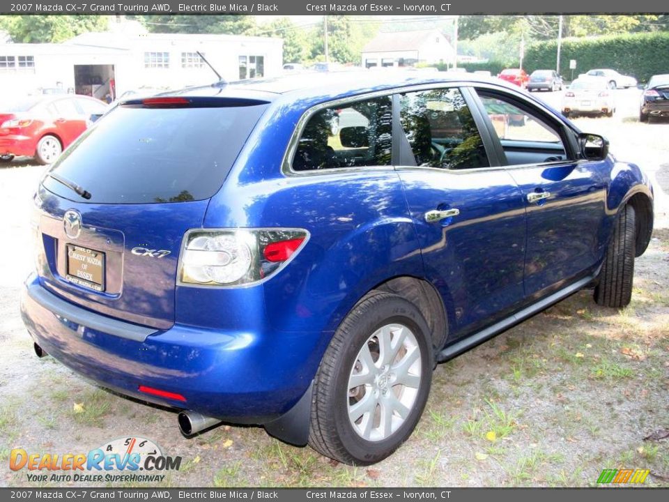 2007 Mazda CX-7 Grand Touring AWD Electric Blue Mica / Black Photo #5