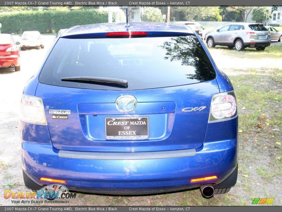 2007 Mazda CX-7 Grand Touring AWD Electric Blue Mica / Black Photo #6