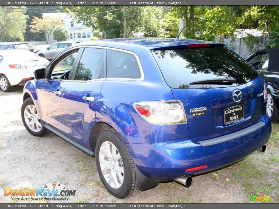 2007 Mazda CX-7 Grand Touring AWD Electric Blue Mica / Black Photo #8