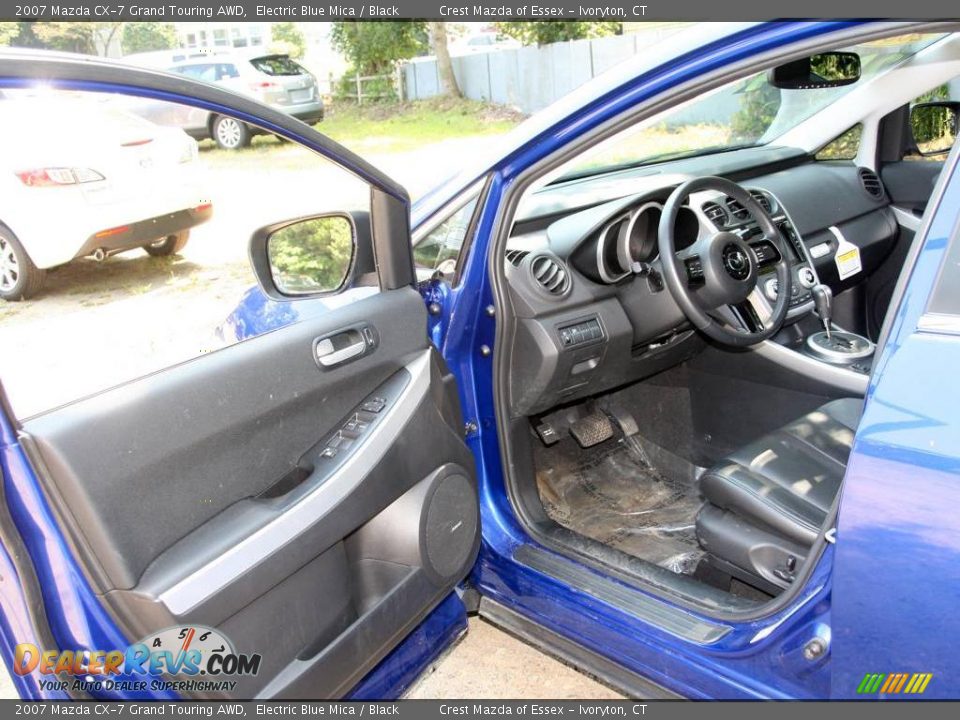 2007 Mazda CX-7 Grand Touring AWD Electric Blue Mica / Black Photo #11