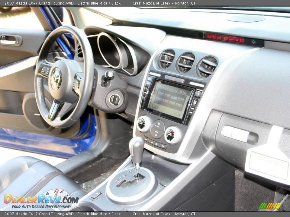 2007 Mazda CX-7 Grand Touring AWD Electric Blue Mica / Black Photo #13