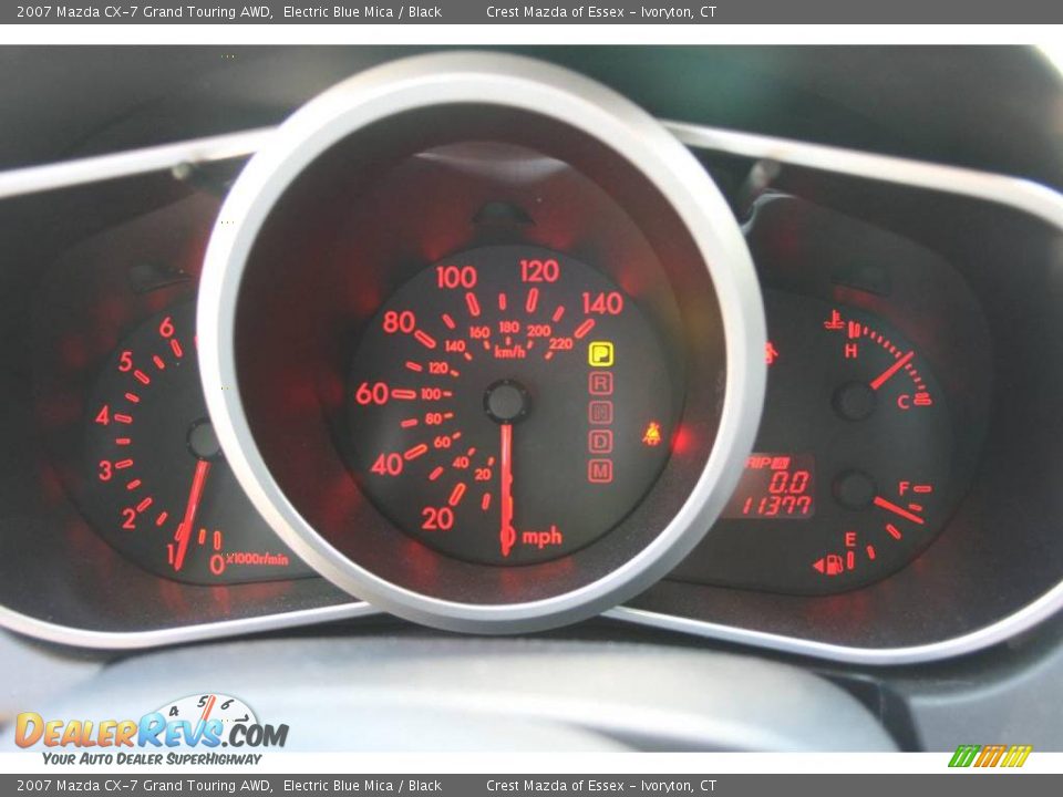 2007 Mazda CX-7 Grand Touring AWD Electric Blue Mica / Black Photo #18