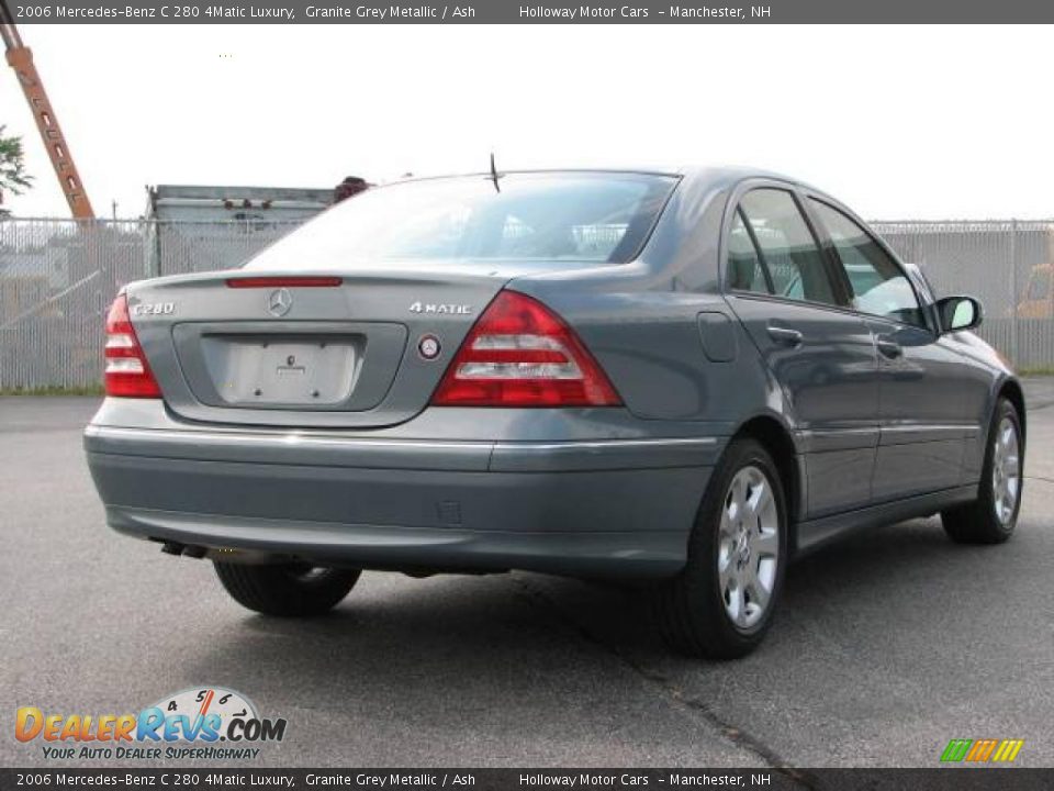 2006 Mercedes-Benz C 280 4Matic Luxury Granite Grey Metallic / Ash Photo #4