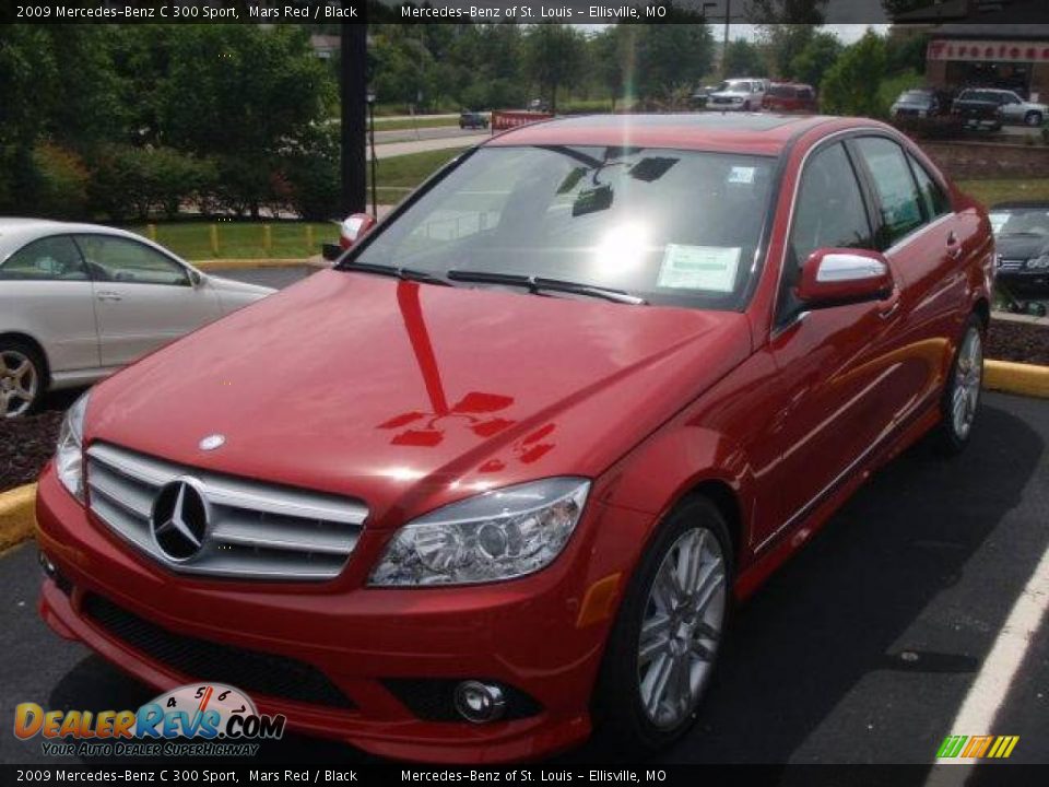 2009 Mercedes-Benz C 300 Sport Mars Red / Black Photo #1