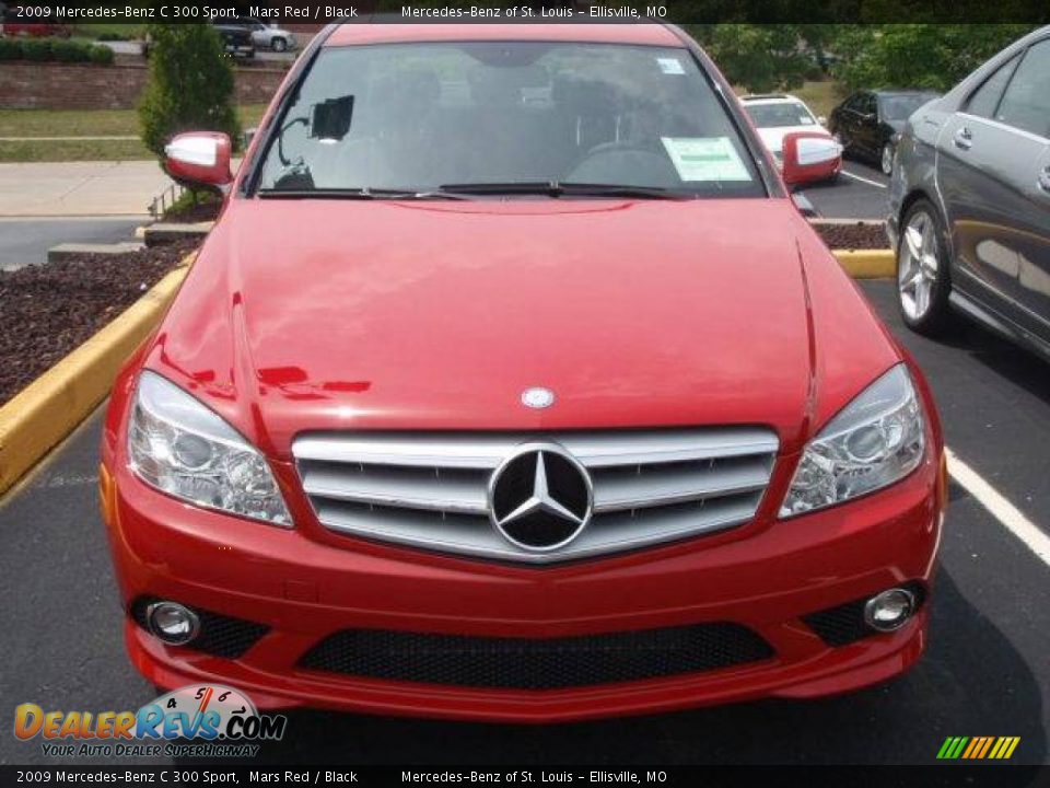 2009 Mercedes-Benz C 300 Sport Mars Red / Black Photo #2