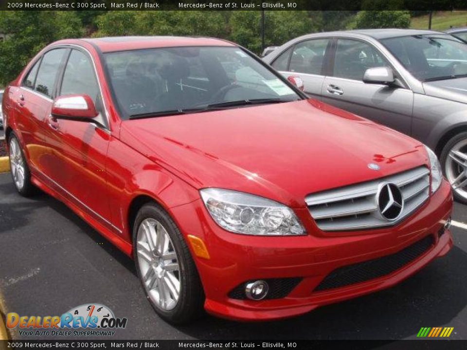 2009 Mercedes-Benz C 300 Sport Mars Red / Black Photo #3