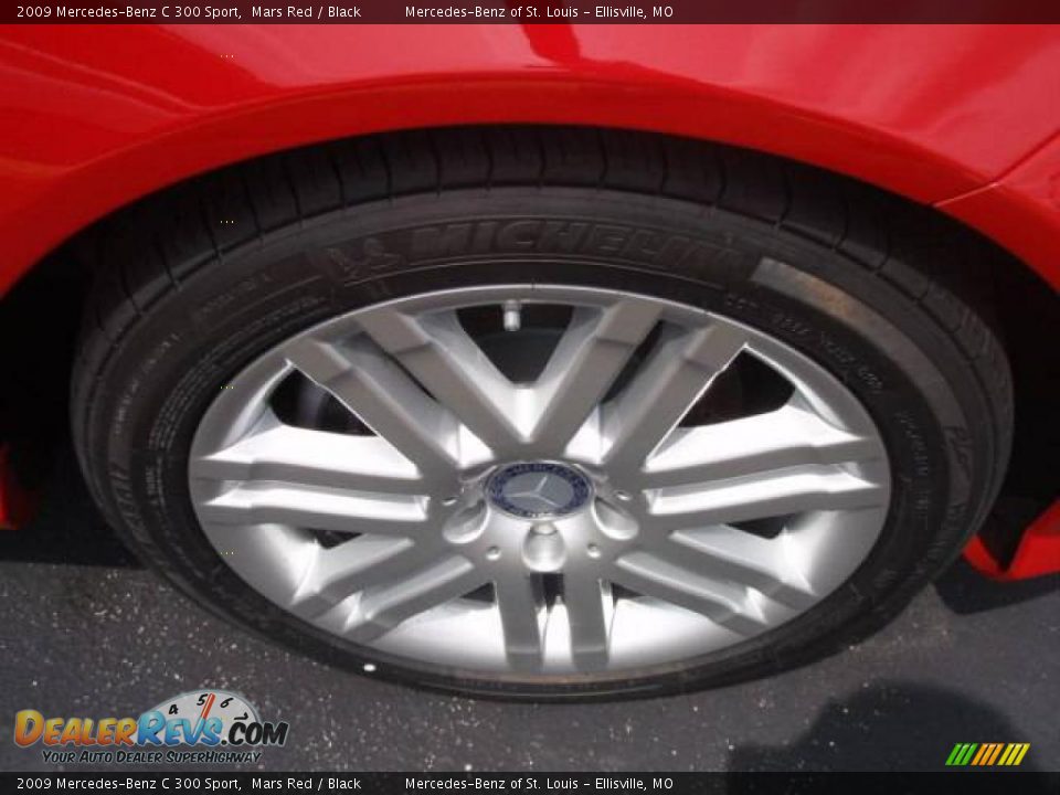 2009 Mercedes-Benz C 300 Sport Mars Red / Black Photo #4