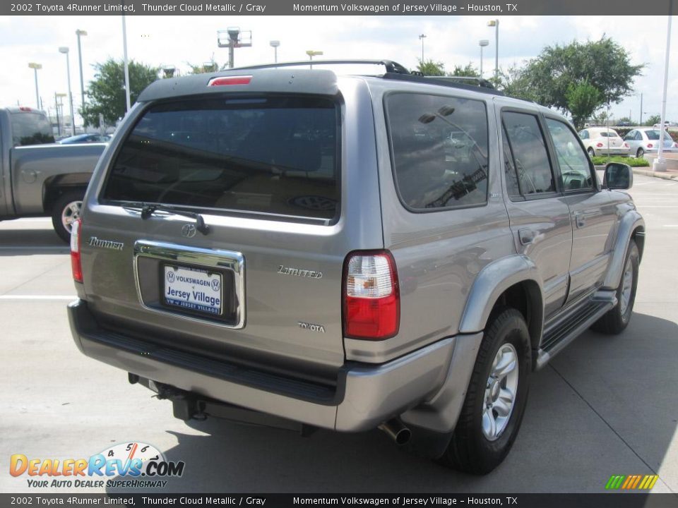 2002 Toyota 4Runner Limited Thunder Cloud Metallic / Gray Photo #10